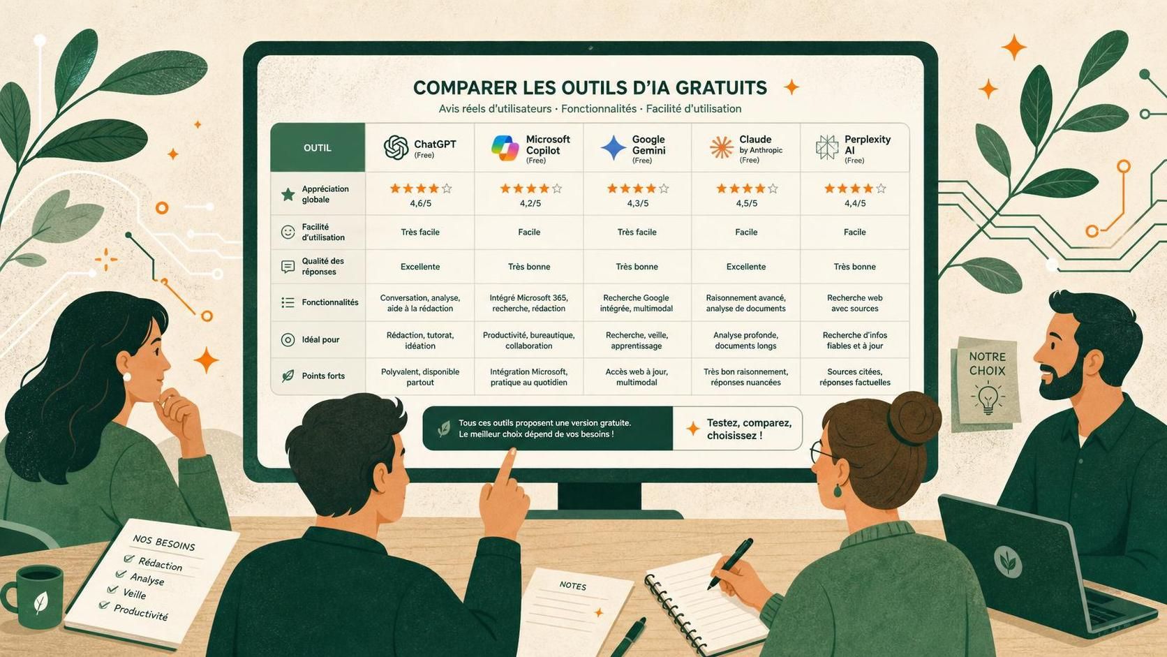 découvrez les avis sur les ia gratuites avec des retours authentiques d'utilisateurs professionnels pour vous guider dans vos choix technologiques.