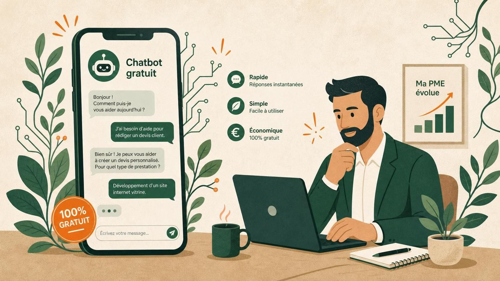 apprenez à créer un chatbot gratuit grâce à notre guide pas à pas, spécialement conçu pour les débutants. découvrez toutes les étapes pour concevoir facilement votre assistant virtuel.