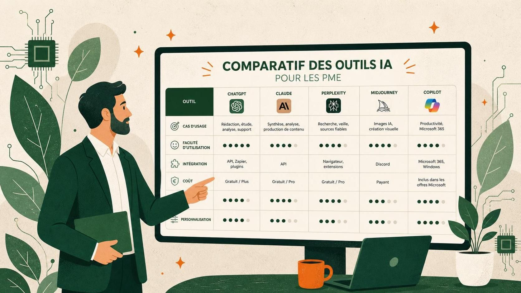 découvrez notre sélection des meilleurs outils d'intelligence artificielle pour optimiser la performance de votre entreprise et booster votre productivité.