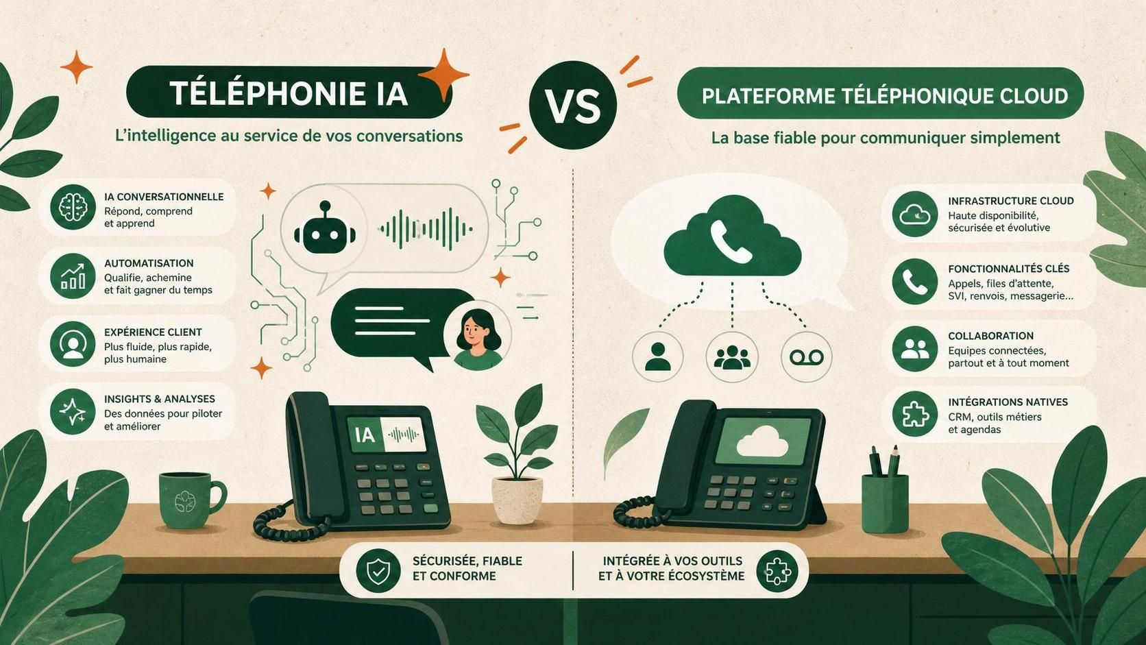 découvrez un comparatif détaillé entre airagent et axialys, deux solutions de téléphonie intégrant l'intelligence artificielle, pour choisir la meilleure option adaptée à vos besoins professionnels.
