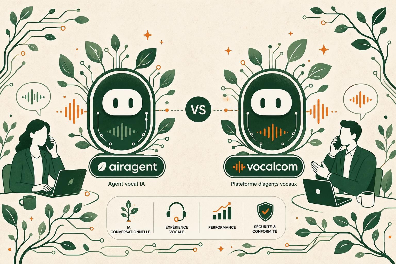 découvrez notre comparatif 2026 entre airagent et vocalcom, deux solutions d'agents vocaux performantes pour optimiser votre service client et améliorer l'expérience utilisateur.