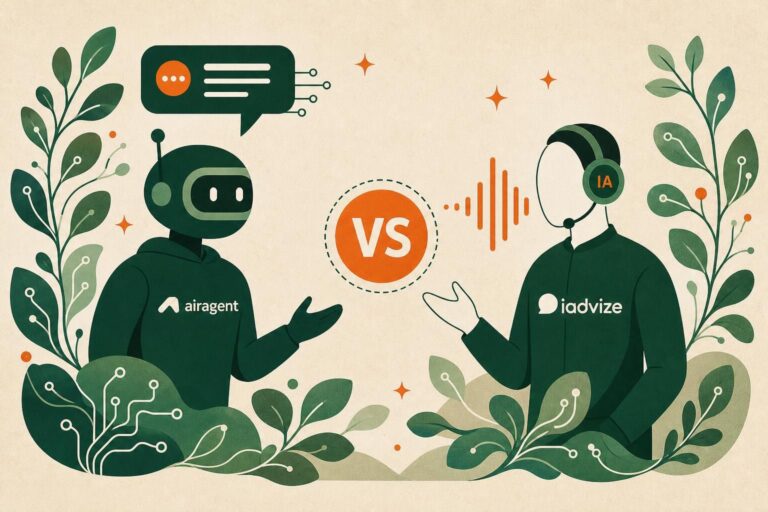 découvrez une comparaison détaillée entre airagent et iadvize, mettant en avant les différences entre chatbot et agent vocal ia pour optimiser votre service client.
