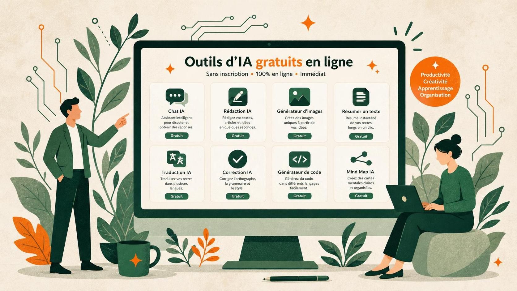 découvrez 10 solutions d'ia gratuites en ligne sans inscription pour profiter facilement d'outils intelligents accessibles à tous.