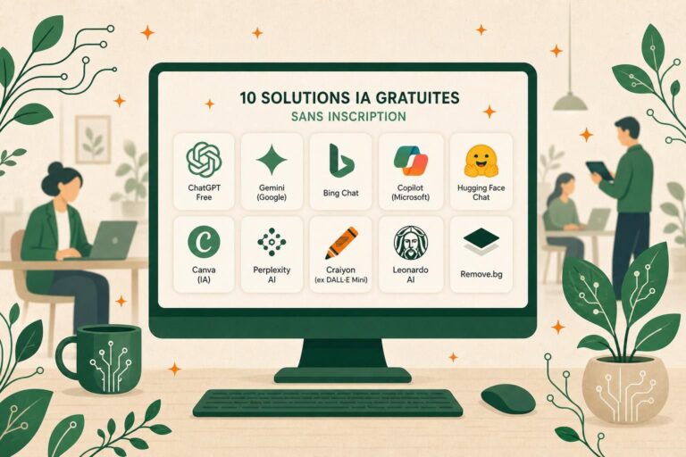 découvrez 10 solutions d'intelligence artificielle gratuites en ligne, accessibles sans inscription, pour simplifier vos tâches rapidement et facilement.