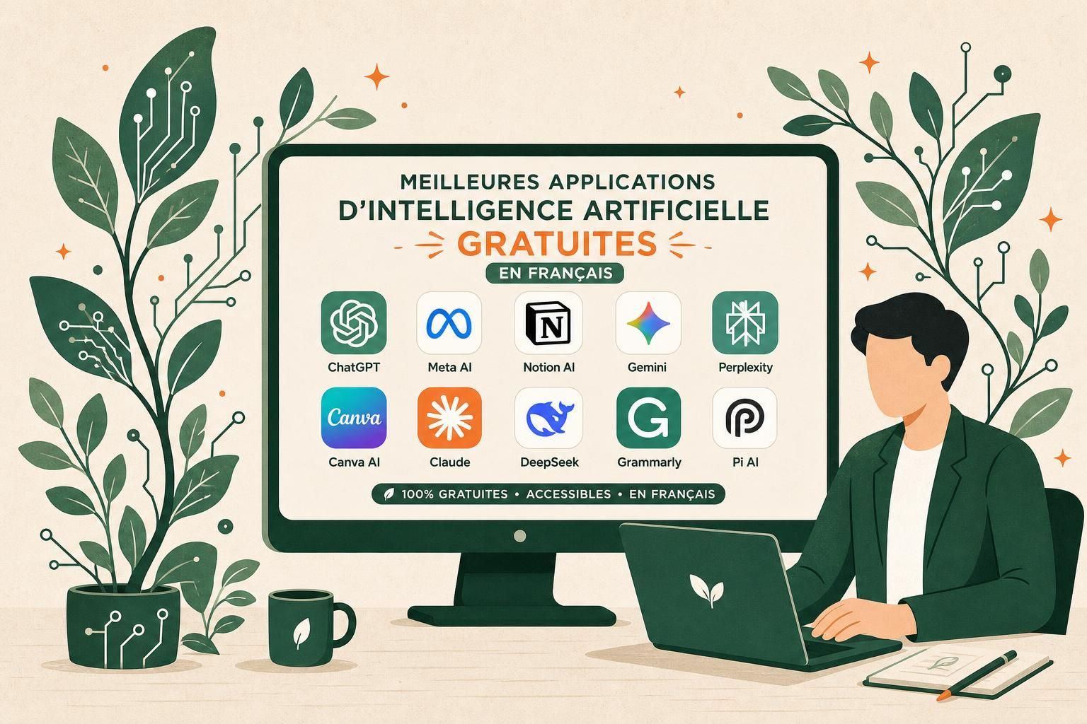 découvrez notre sélection des meilleures applications d'intelligence artificielle gratuites en français, faciles à utiliser et adaptées à tous vos besoins technologiques.