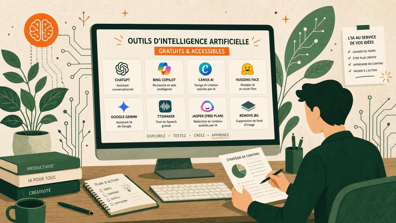 découvrez notre guide complet sur les logiciels d'intelligence artificielle gratuits, leurs fonctionnalités, avantages et comment les utiliser efficacement.