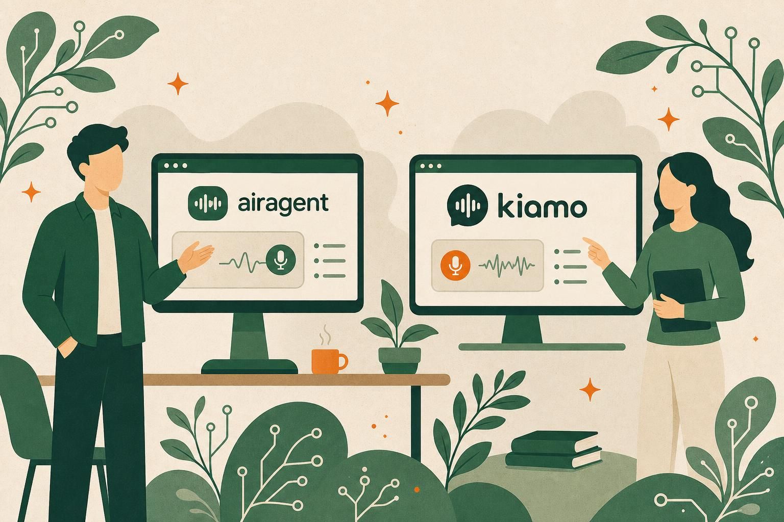 découvrez une comparaison détaillée entre airagent et kiamo, deux plateformes d'ia vocale, pour choisir celle qui répond le mieux à vos besoins en automatisation et expérience client.