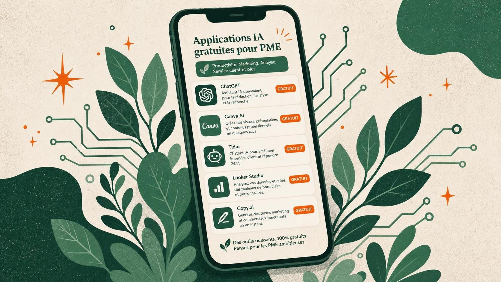 découvrez les 10 meilleures applications d'intelligence artificielle gratuites à télécharger pour simplifier votre quotidien et booster votre productivité.