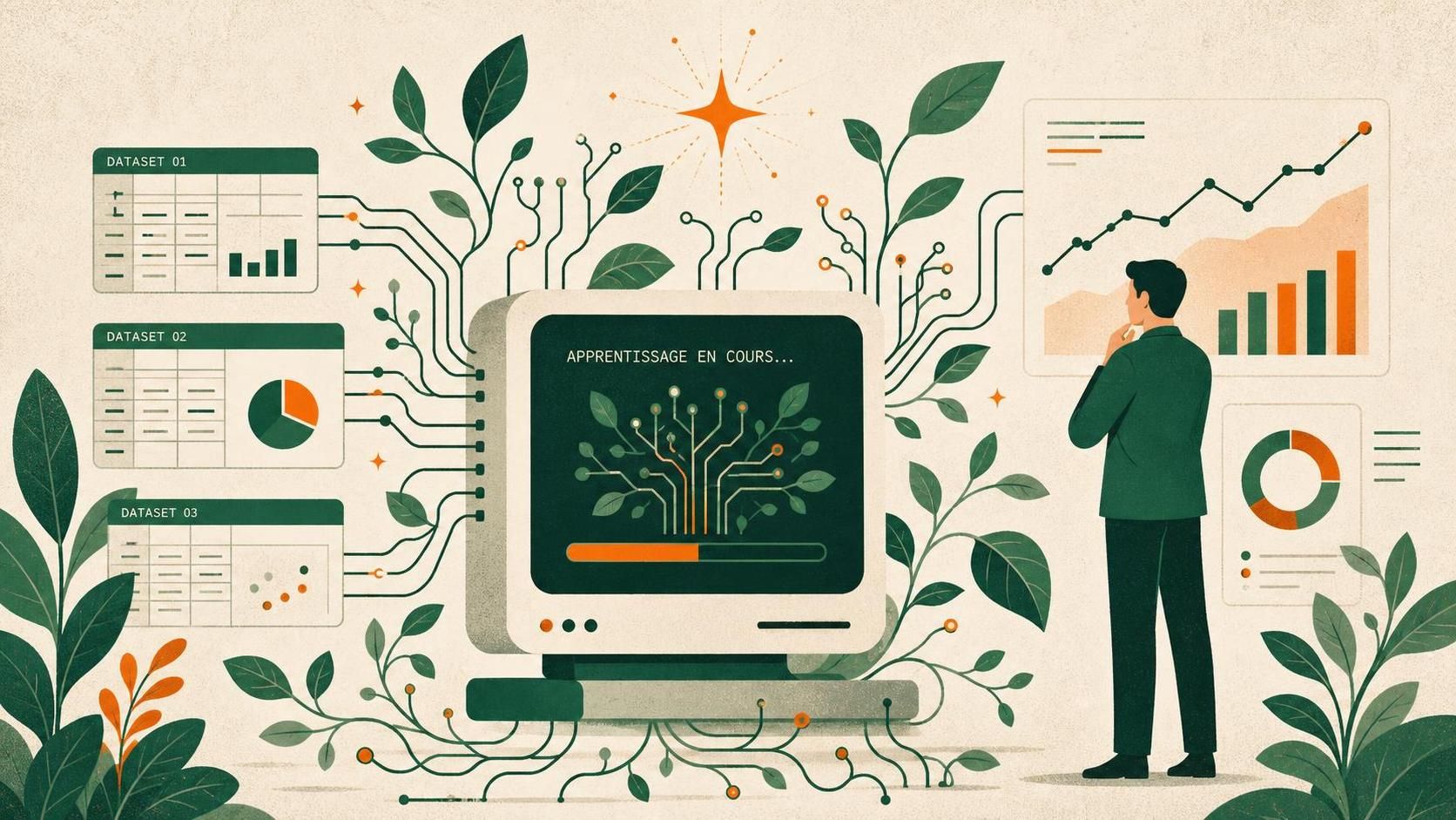 découvrez la définition du machine learning et comprenez les principes de l'apprentissage automatique, une technologie clé de l'intelligence artificielle qui permet aux machines d'apprendre et d'évoluer sans programmation explicite.